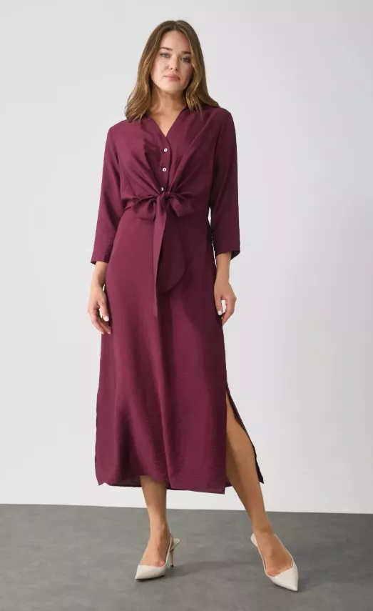 Bordó šaty, Anna Field, 570 Kč