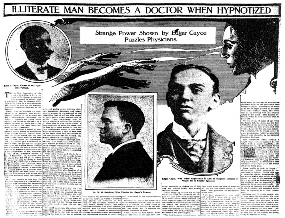 <p>Edgar Cayce</p>
