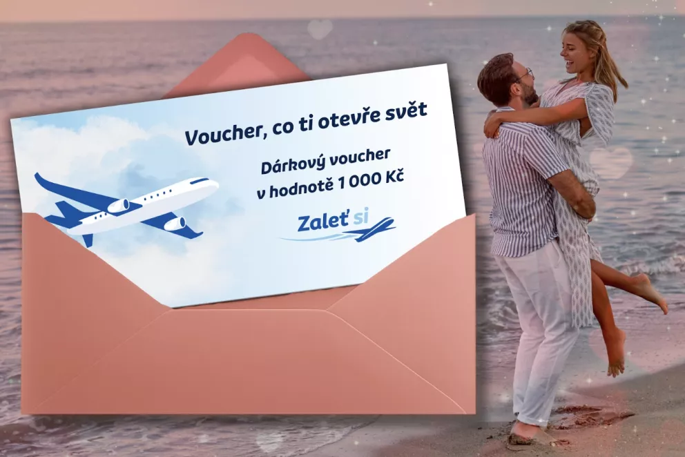 <p>Darujte své lásce poukaz na letenky od <strong>Zaletsi.cz</strong>. Ke svátku zamilovaných darujte společný zážitek. Poukaz na letenky od Zaletsi.cz je pozvánkou na romantický útěk ve dvou, ať už pod palmy, do hor nebo evropských metropolí. Nejkrásnější vzpomínky totiž vznikají při společném cestování, tak si Den svatého Valentýna zpestřete výletem, na který budete ještě dlouho vzpomínat.</p>
