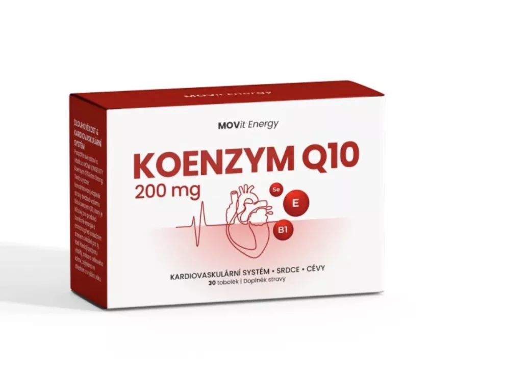 <p>MOVit Koenzym Q10 200 mg Extra Strong, doplněk stravy, 379 Kč</p>
