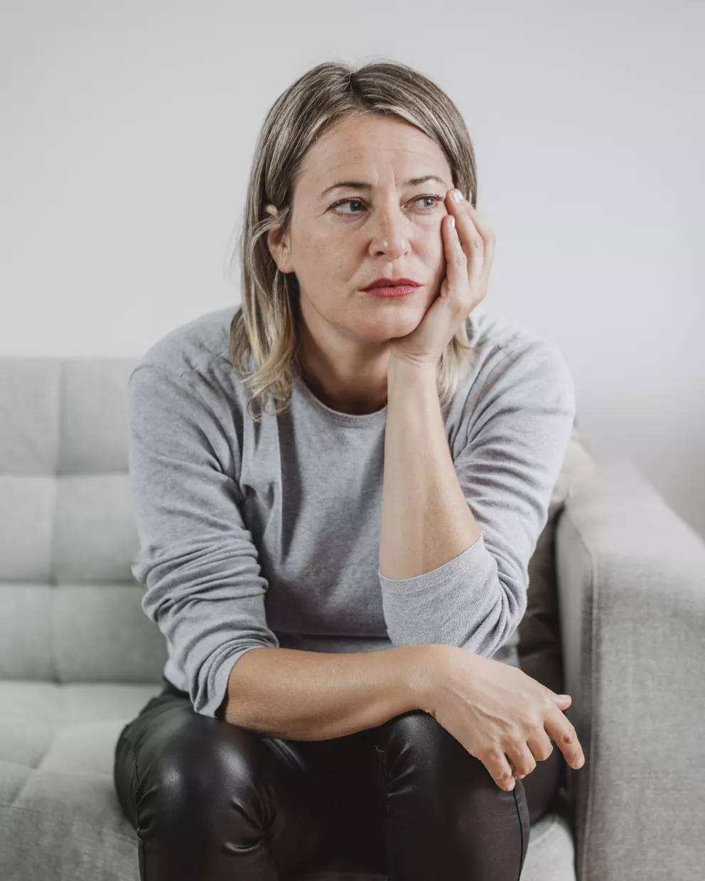 žena, smutek, slzy, problémy, rodina, dcera