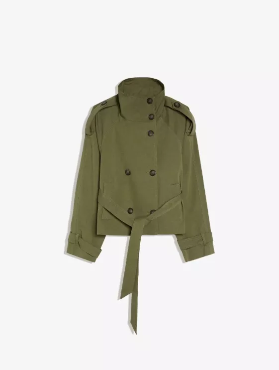 Khaki trenčkot, Bershka, 1 199 Kč