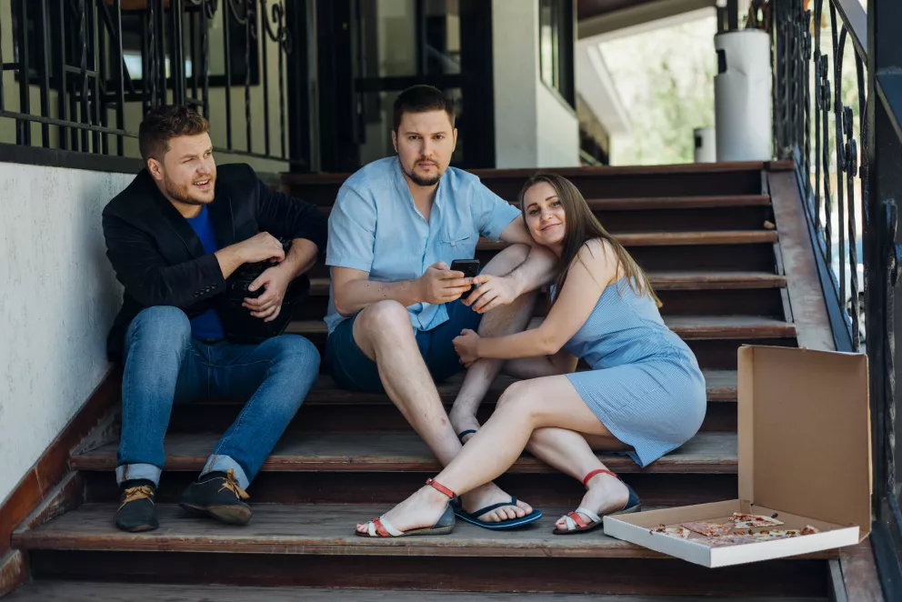 jedna žena a dva muži