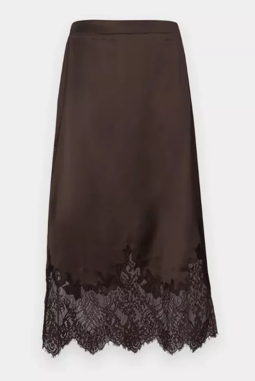 Saténová sukně s krajkou, Vero Moda, 1 220 Kč
