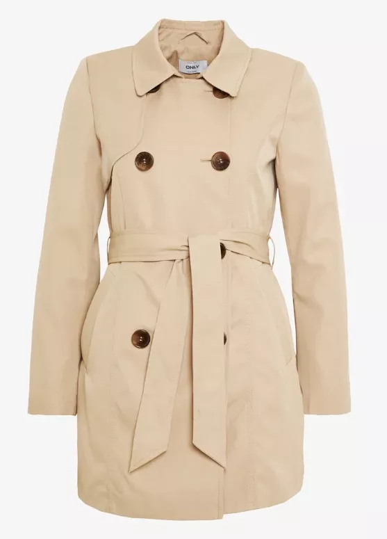 Béžový trenčkot, ONLY, 1 330 Kč