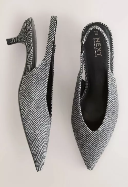 V-neck lodičky s otevřenou patou, Next, 510 Kč