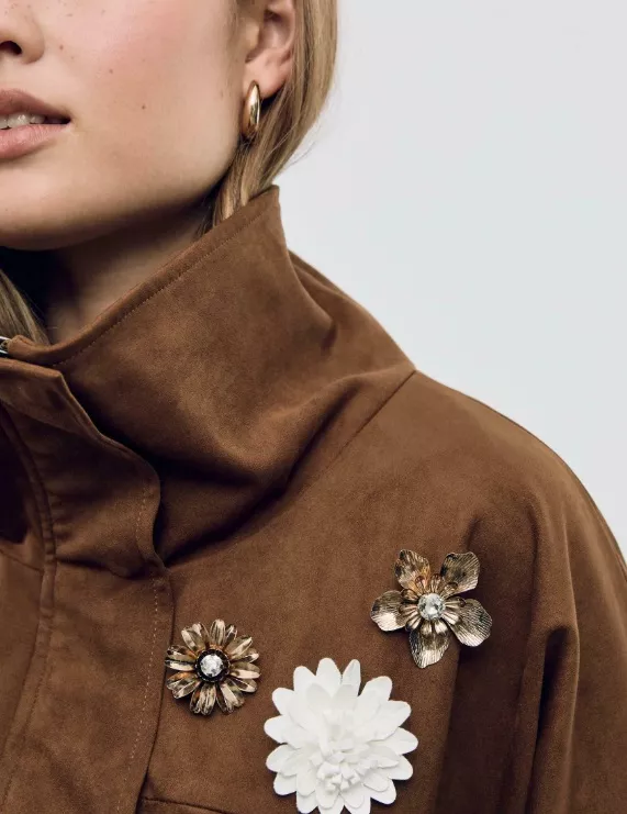 Sada květinových broží, Stradivarius, 399 Kč