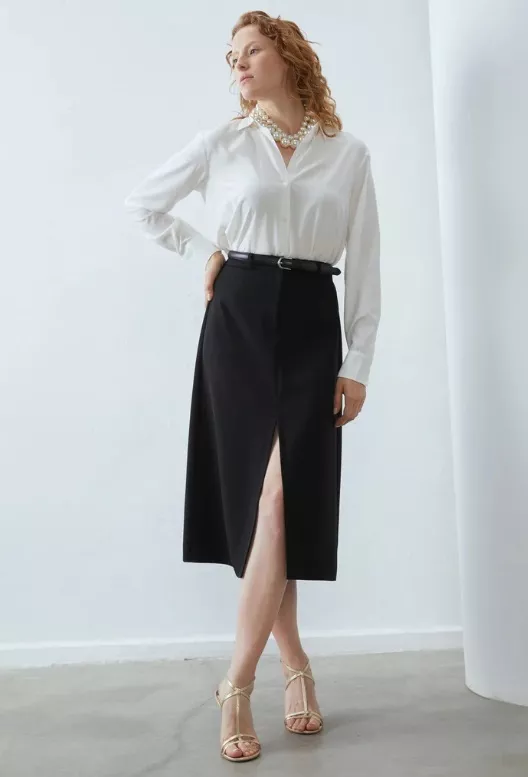 Rovná sukně s rozparkem, Anna Field, 445 Kč