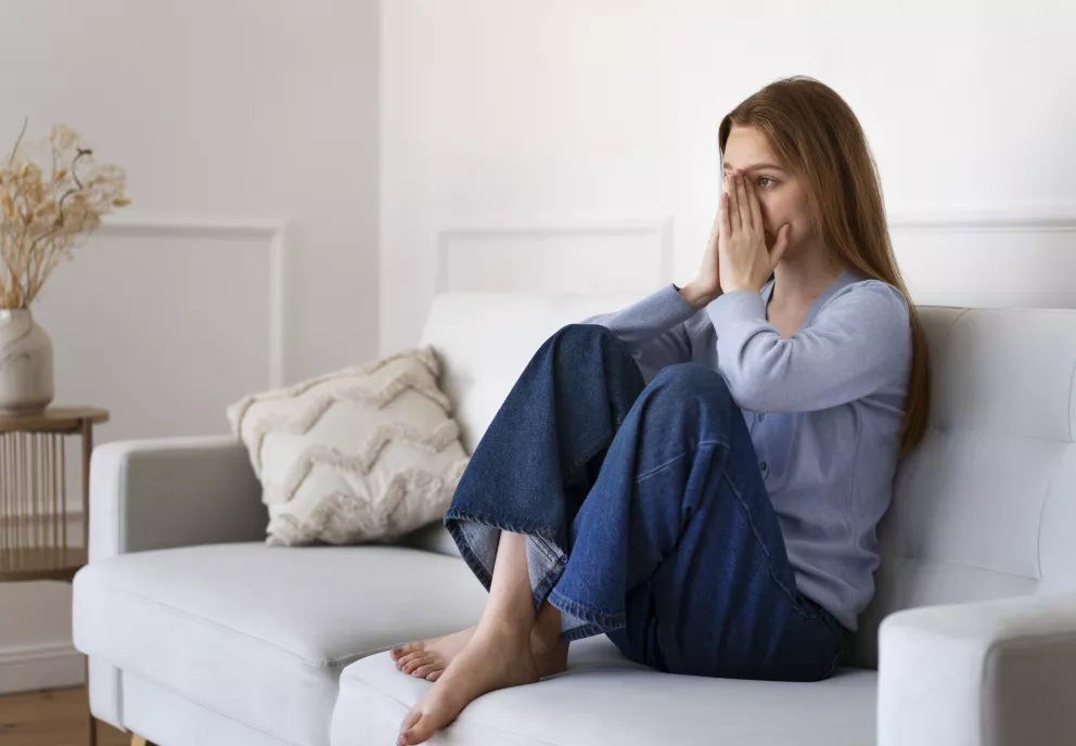 žena, smutek, problémy, nevěra