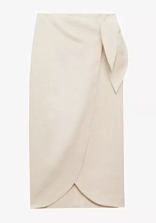 Lněná sukně, Mango, 999 Kč