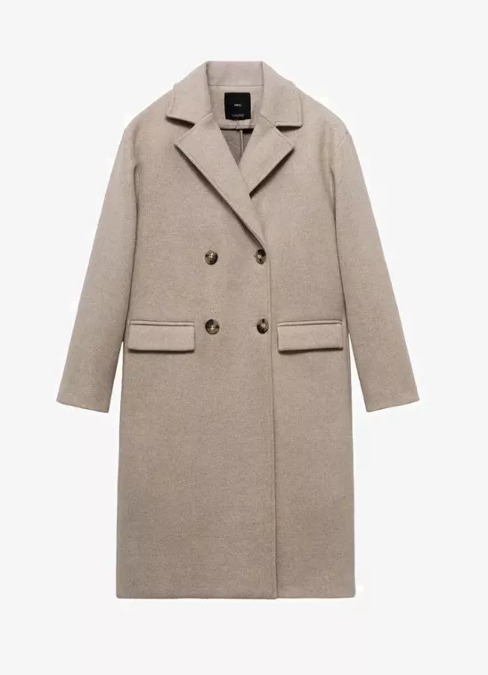 Elegantní vlněný kabát, Mango, 999 Kč