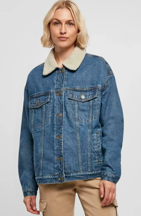 Džínová bunda s beránkem, Urban Classics, 1 200 Kč