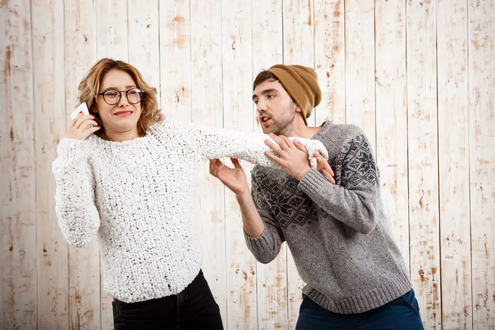 žena, muž, problémy, sourozenci