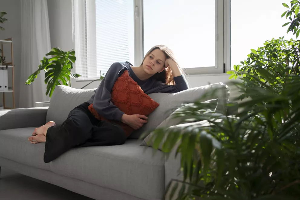 žena, smutek, problémy, vztahy