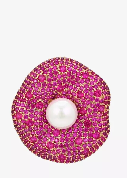 Růžová brož, faina, 1 049 Kč