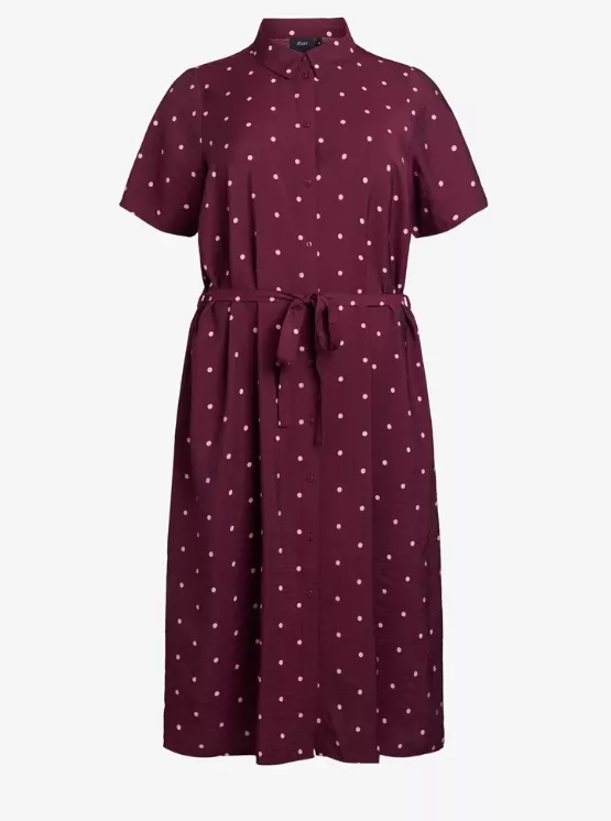 Elegantní košilové šaty s puntíky, Zizzi, 1 599 Kč