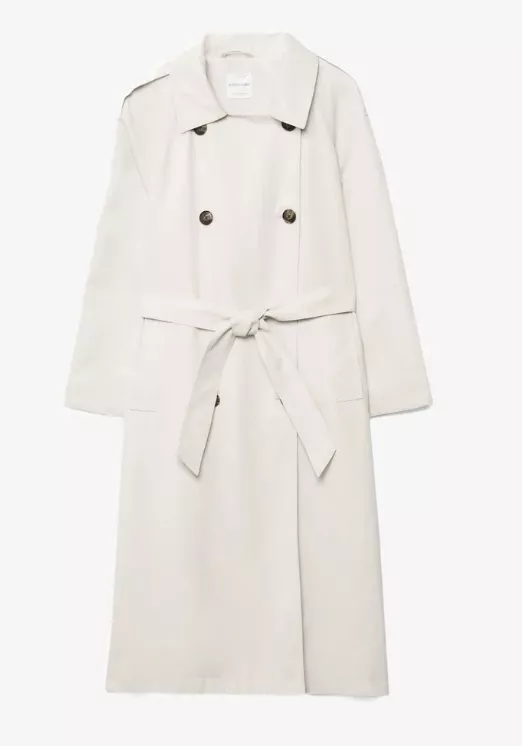 Dlouhý trenčkot, Stradivarius, 1 199 Kč