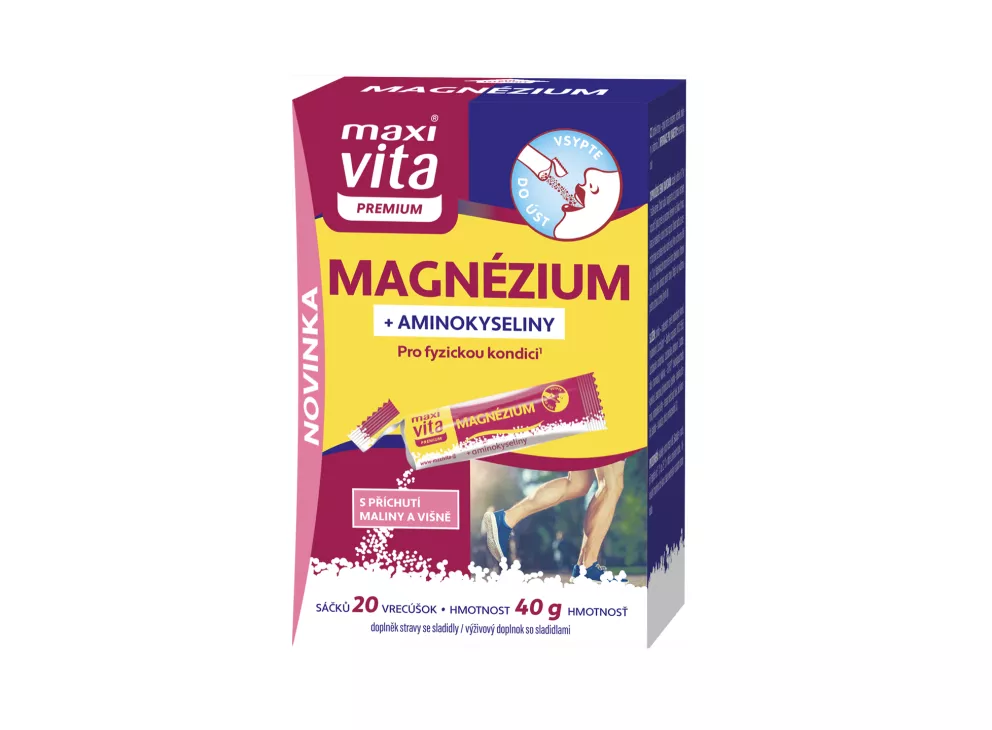 Maxi Vita Hořčík + vitaminy B6, B12 a biotin