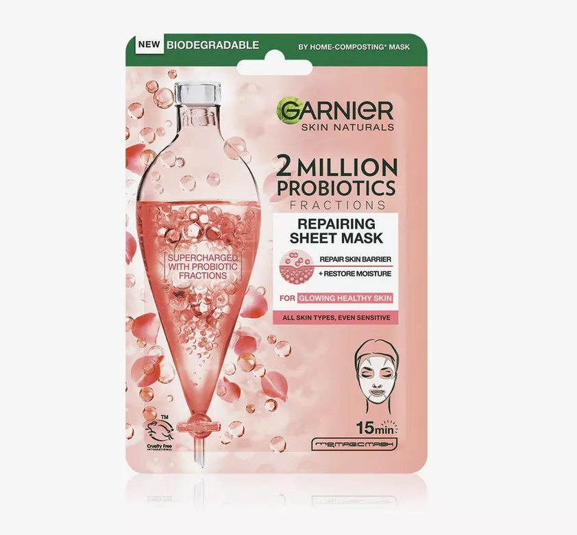 jednorázová platýnková maska na obličej s probiotiky