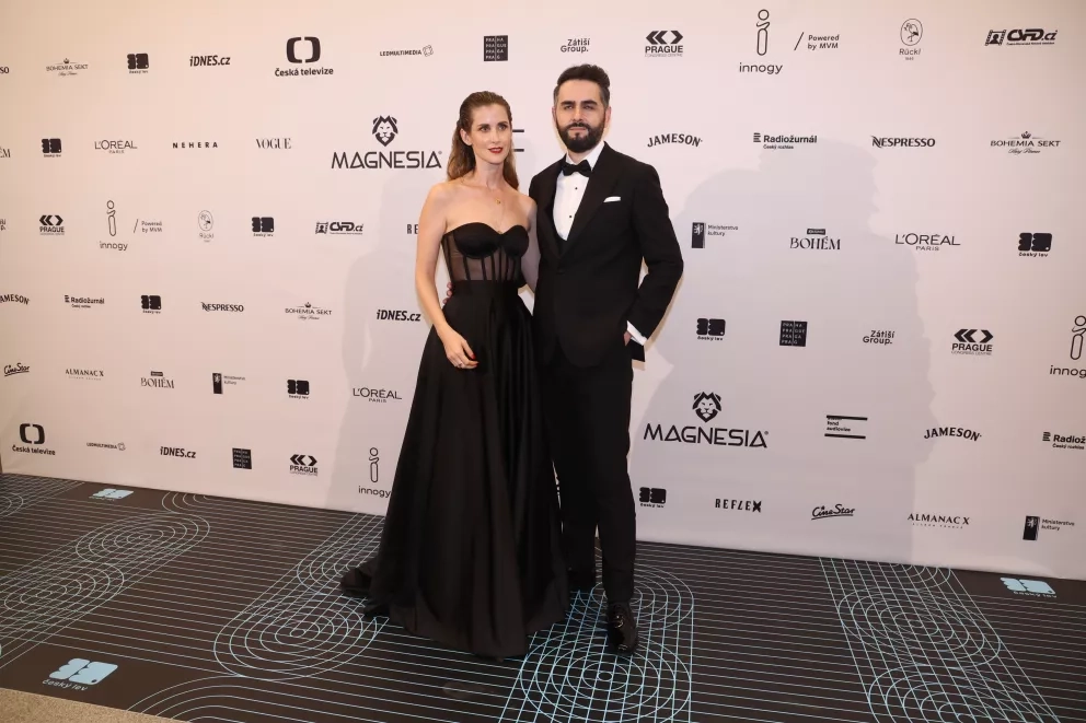 Jana Bernášková s přítelem