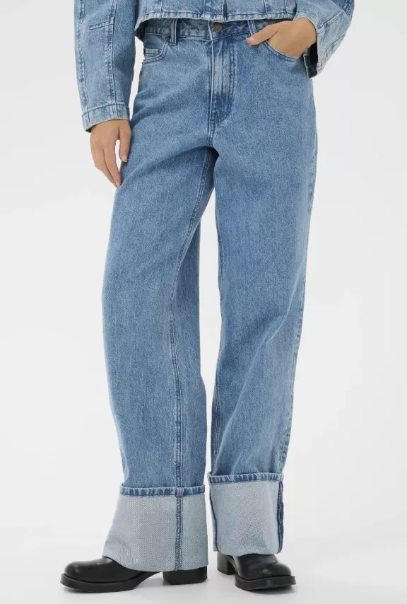 Rovné džíny s ohrnutím, Kaffe, 2 690 Kč