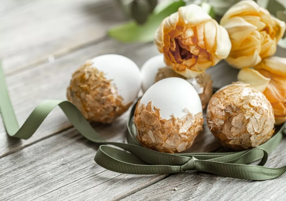 vejce sušené květy