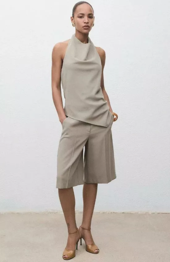 Elegantní bermudy, Mango, 499 Kč