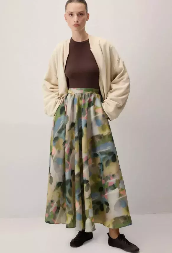 Vzorovaná maxi sukně, Touché Privé, 1 697 Kč