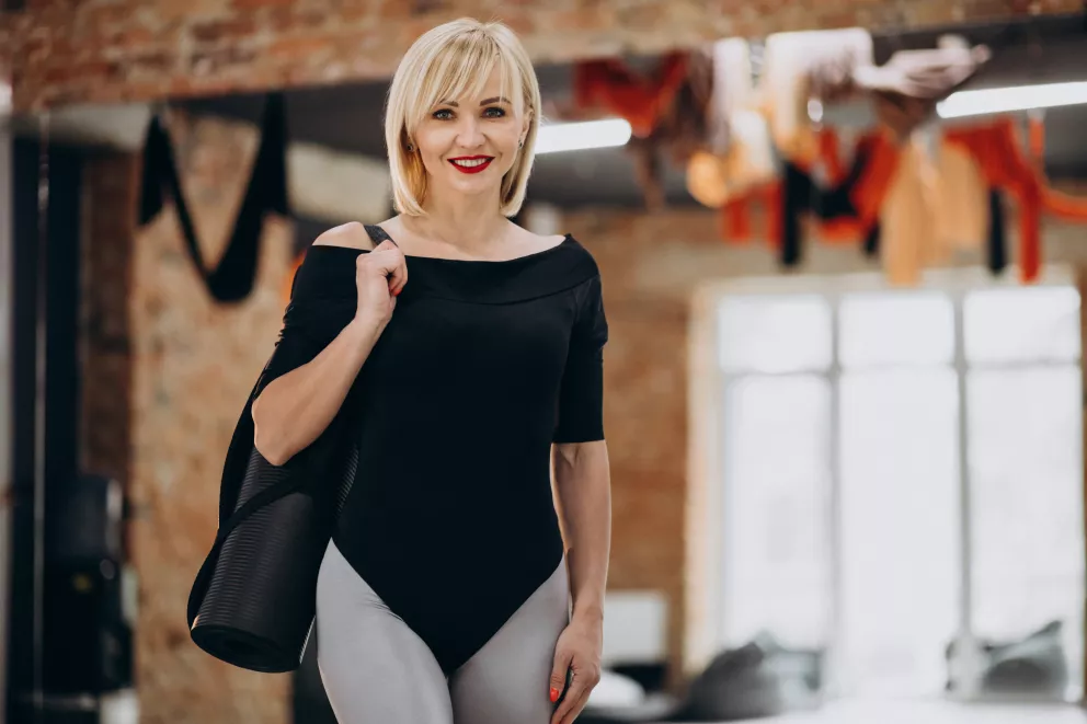 fit dáma po 40 na cvičení