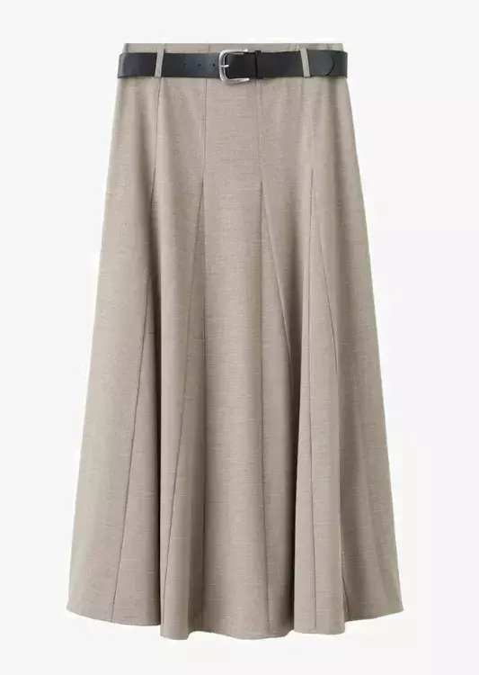 Krémová maxi sukně, Mango, 1 299 Kč