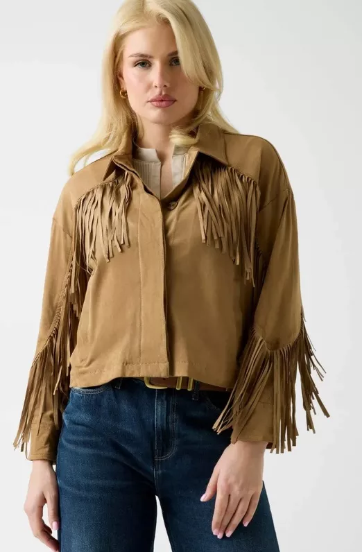 Bunda s třásněmi, Guess, 3 513 Kč