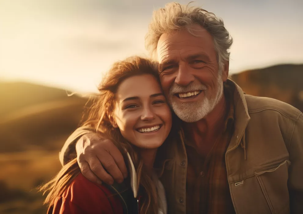 žena, muž, otec, dcera, péče, manipulace