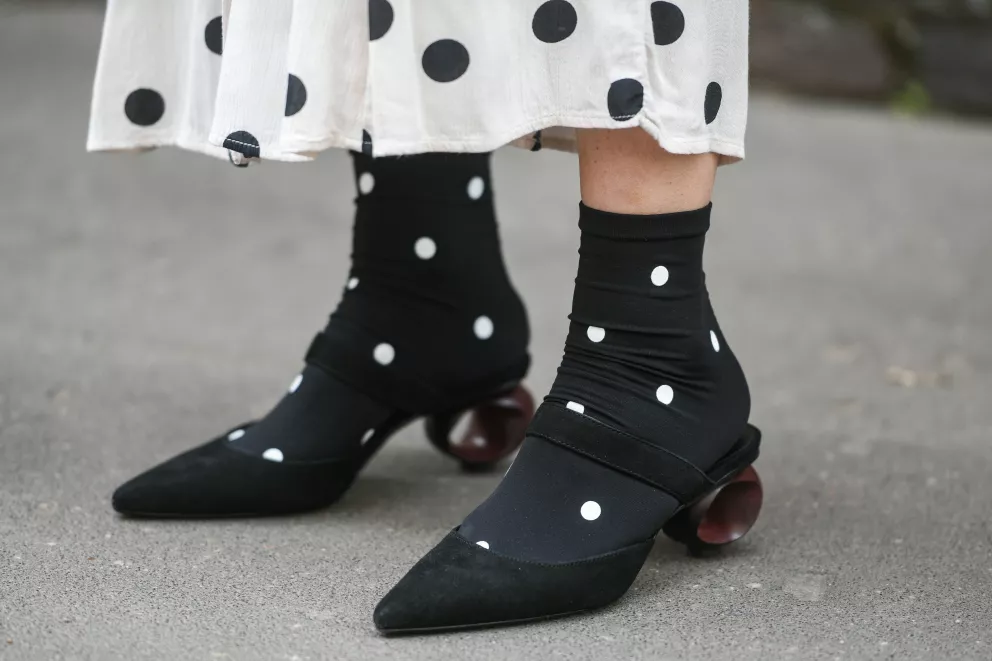 puntíkované ponožky