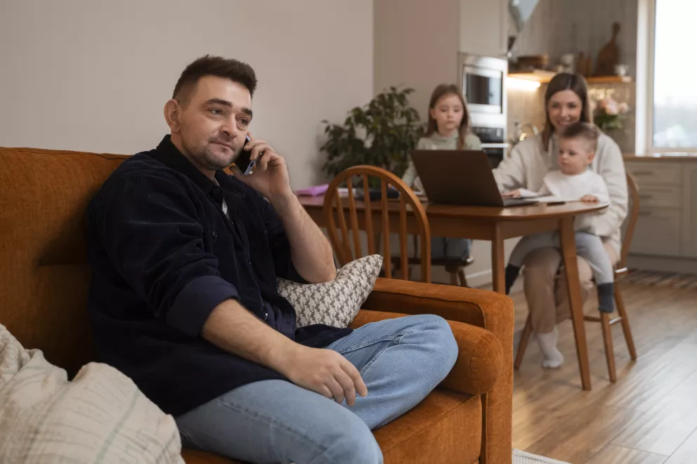 muži, žena, rodina, problémy, rozhodování, švagr