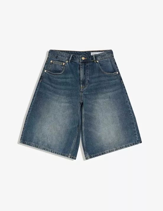 Denimové bermudy, Bershka, 699 Kč