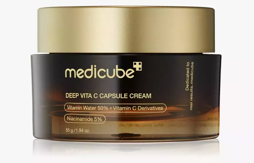 Rozjasňující krém pro pleť s hyperpigmentací s vitamínem C, medicube, 609 Kč