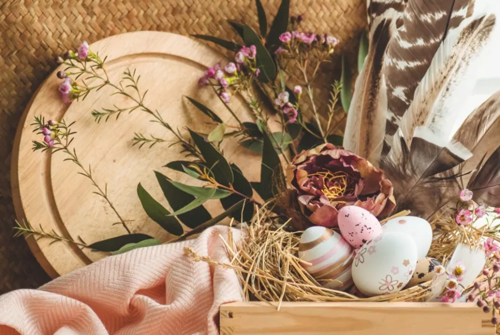 velikonoce sušené květy