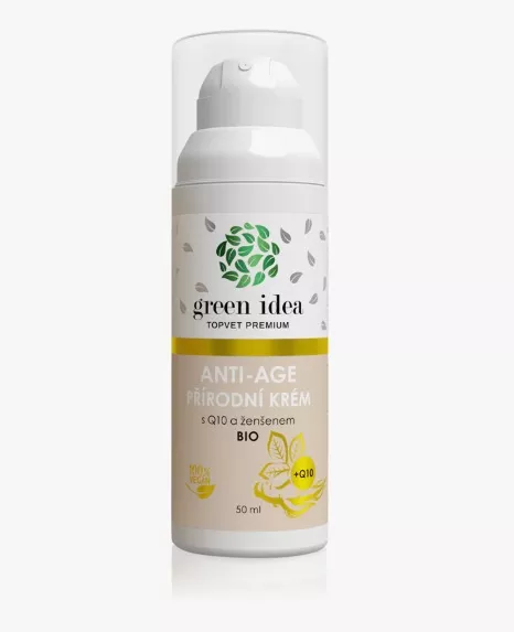 Anti-age přírodní krém s Q10 a ženšenem, Green Idea, 253 Kč