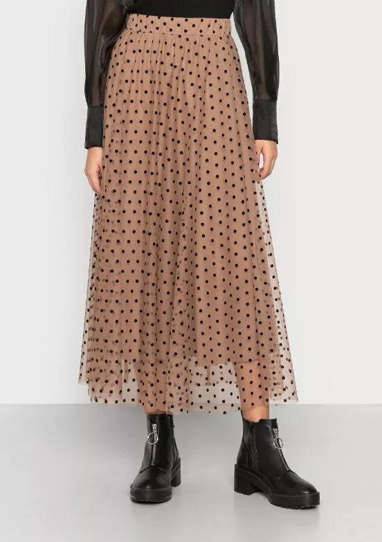 Maxi společenská sukně s puntíky, ONLY, 900 Kč
