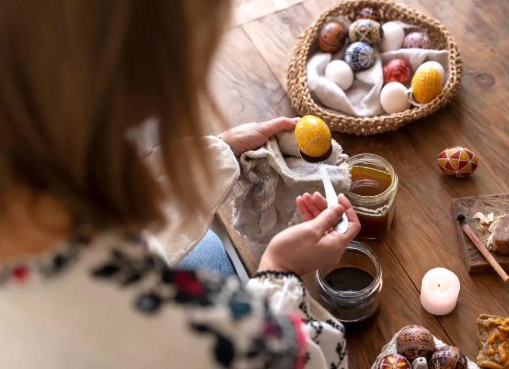 tradiční výroba kraslic