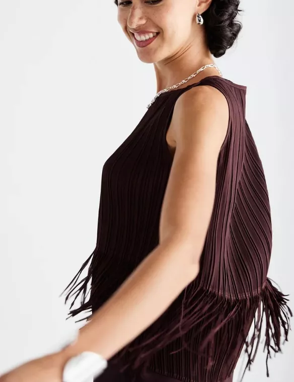 Společenský top s třásněmi, PARFOIS, 550 Kč