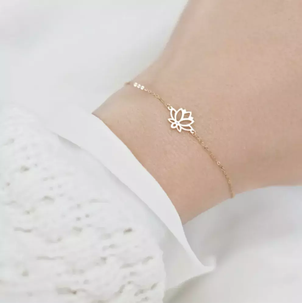 Kolekce Mother Nature Náramek s diamantem Lotus