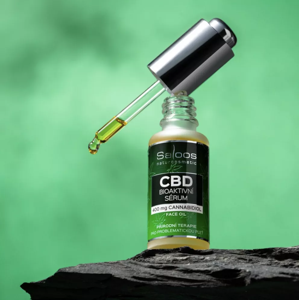 Bio olejové sérum s vysokým obsahem 400mg CBD (kanabidiolu) pro problematickou pleť 