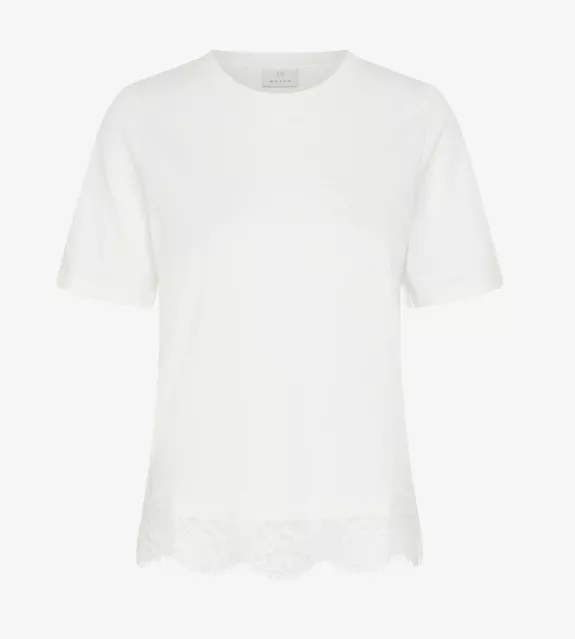 Basic tričko s krajkou, Kaffe, 760 Kč