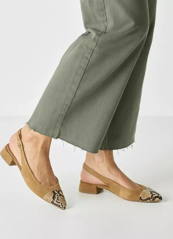 Slingback lodičky se zvířecí špičkou, Tamaris, 1 999 Kč