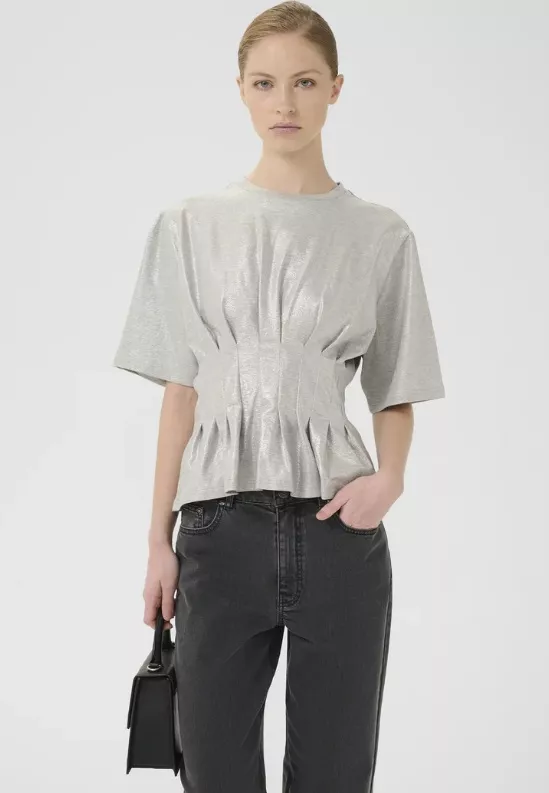 Metalická projmutá halenka, Gestuz, 1 728 Kč