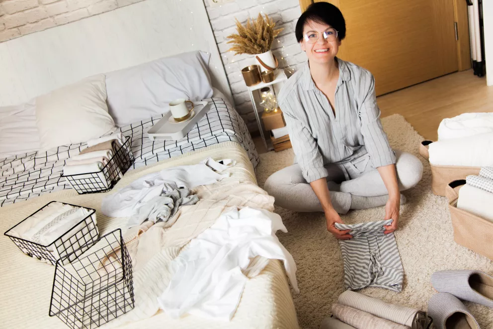 skládání oblečení