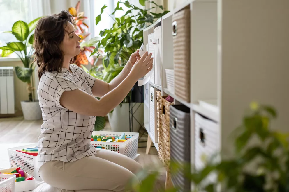 Jak se vyhnout častému úklidu? Zorganizujte si věci tak, abyste v nich udrželi přehled. 