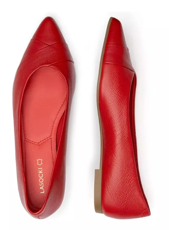 Červené baleríny, Lasocki, 999 Kč