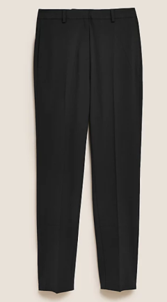 Kalhoty s rovnými nohavicemi, se strečem , 899 Kč, Marks&amp;Spencer, Zdroj: Archiv firmy.